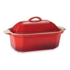 Terrine En Céramique émaillée 20,5 Cm Rouge