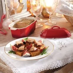 Terrine En Céramique émaillée 20,5 Cm Rouge -Maison Cuisine 059124 3 4 Terrine en ceramique emaillee 20 5 cm rouge Mathon