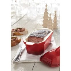 Terrine En Céramique émaillée 20,5 Cm Rouge -Maison Cuisine 059124 4 4 Terrine en ceramique emaillee 20 5 cm rouge Mathon