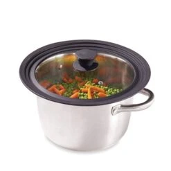 Lot 3 Poêles Avec Revêtement Dur Comme La Pierre 20 à 28 Cm Et Couvercle Multi-diamètres -Maison Cuisine 101006 2 1 Lot 3 Poeles avec revetement Dur comme la pierre 20 a 28 cm et Couvercle multi diametres Mathon