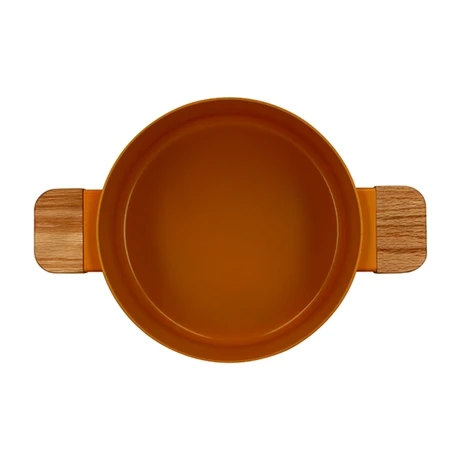 Faitout Ector Induction Aluminium Revêtu 24 Cm Jaune 2 Faitout Ector Induction Aluminium Revêtu 24 Cm Jaune – Image 2