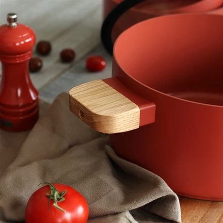 Faitout Ector Induction Aluminium Revêtu 24 Cm Rouge 3 Faitout Ector Induction Aluminium Revêtu 24 Cm Rouge – Image 3