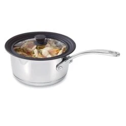 Couvercle En Verre Et Silicone Noir Multidiamètres 16, 18 Et 20 Cm -Maison Cuisine 14779 2 3 Couvercle en verre et silicone noir multidiametres 16 18 et 20 cm Mathon