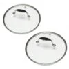 Lot De 2 Couvercles En Verre Excell'Inox 24 Et 28 Cm