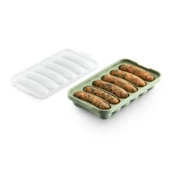 Lekue Moule Silicone 6 Saucisses Végétales Veggie Sausage Vert