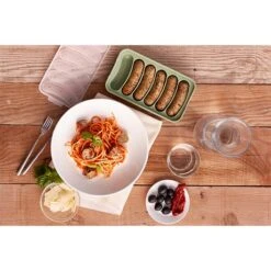 Lekue Moule Silicone 6 Saucisses Végétales Veggie Sausage Vert -Maison Cuisine 150008 2 1 Moule silicone 6 saucisses vegetales Veggie sausage vert Lekue