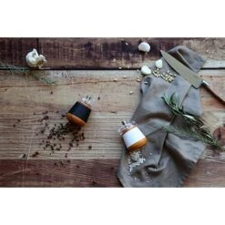 Moulin à Sel En Bois Effet Cuir Blanc -Maison Cuisine 200030 4 1 Moulin a sel en bois effet cuir blanc Ogo