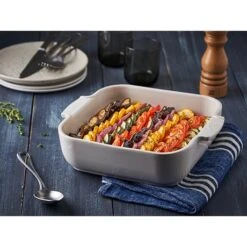Peugeot Plat Four Carré Céramique écru 28 Cm -Maison Cuisine 201183 2 2 Plat four carre ceramique ecru 28 cm Peugeot