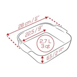 Peugeot Plat Four Carré Céramique Bleu 28 Cm -Maison Cuisine 201186 2 2 Plat four carre ceramique bleu 28 cm Peugeot