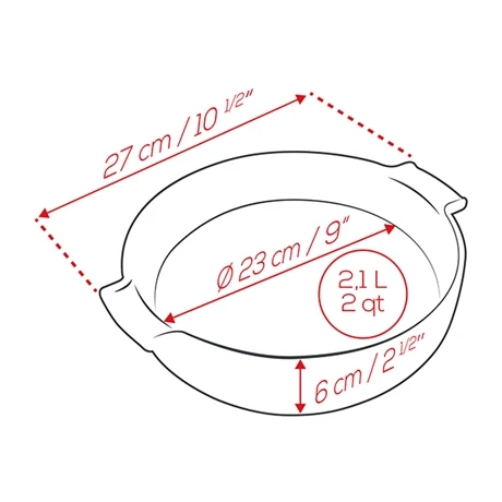 Peugeot Plat Four Rond Céramique Ardoise 27 Cm 3 Peugeot Plat Four Rond Céramique Ardoise 27 Cm – Image 3