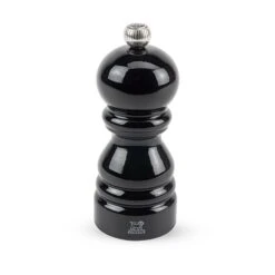 Peugeot Moulin à Sel Paris Manuel Laqué 12 Cm Hêtre U'select Noir