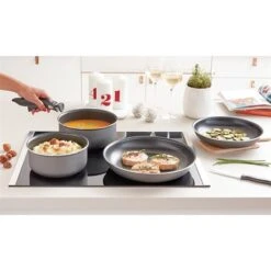 Set 2 Poêles Et 2 Casseroles Anti-adhésives Délice Et Manche Amovible -Maison Cuisine 20215 4 3 Set 2 poeles et 2 casseroles anti adhesives Delice et manche amovible Mathon