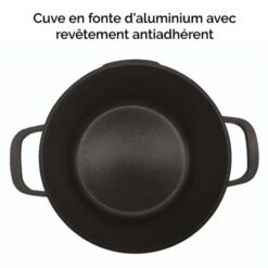 Cocotte Légère Ronde En Fonte D'aluminium 24 Cm 4,5 L Coloris Noir -Maison Cuisine 203000 4 11 Cocotte legere ronde en fonte d aluminium 24 cm 4 5 L coloris noir Mathon