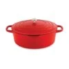 Cocotte Légère Ovale En Fonte D’aluminium 32 Cm 6,5 L Rouge