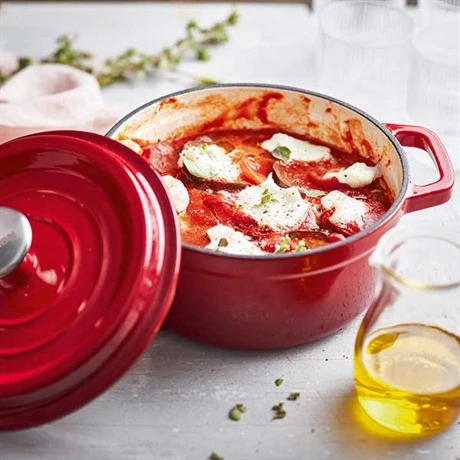 Cocotte En Fonte Ronde 20 Cm 2,3 L Rouge 2 Cocotte En Fonte Ronde 20 Cm 2,3 L Rouge – Image 2