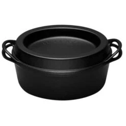 Le Creuset Cocotte Fonte Ovale Doufeu 32 Cm 7,2 L Noir Mat