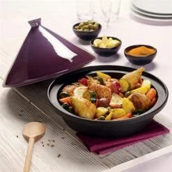 Tajine Fonte 30 Cm Aubergine