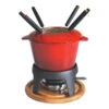 Service à Fondue 6 Personnes En Fonte Rouge 385050