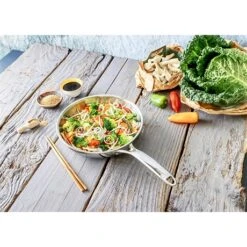 Poêle Sautoir Inox Castel'Pro 24 Cm -Maison Cuisine 271059 3 6 Poele sautoir inox Castel Pro 24 cm Cristel