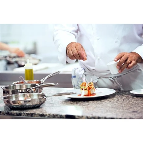 Poêle Sautoir Inox Castel'Pro 28 Cm 2 Poêle Sautoir Inox Castel'Pro 28 Cm – Image 2