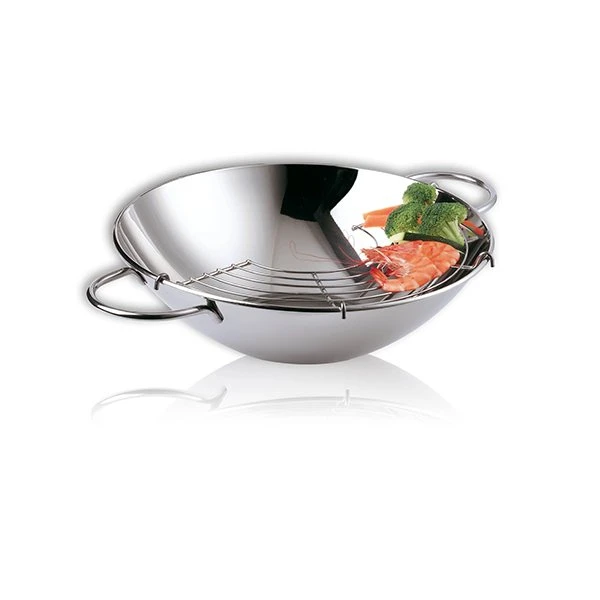 Wok En Inox Avec Grille Love Story 30 Cm 1 Wok En Inox Avec Grille Love Story 30 Cm