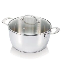 BEKA Faitout Inox Avec Couvercle Belvia 24 Cm 5 L