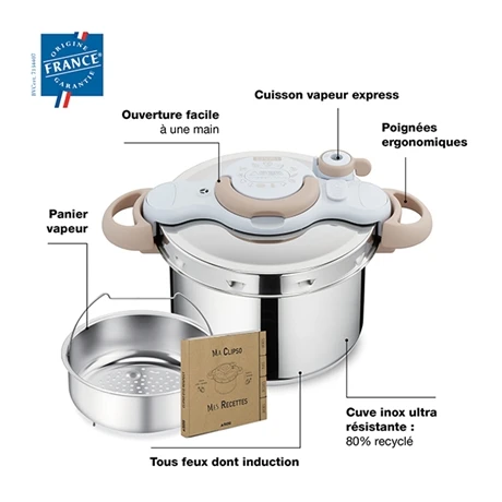 Cocotte-minute® Clipsominut Eco Respect 7,5 L Natural 3 Cocotte-minute® Clipsominut Eco Respect 7,5 L Natural – Image 3