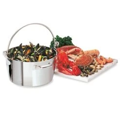 Lot Marmite à Crustacés Confiture 30 Cm Et Couvercle -Maison Cuisine 273111 3 3 Lot Marmite a crustaces confiture 30 cm et couvercle