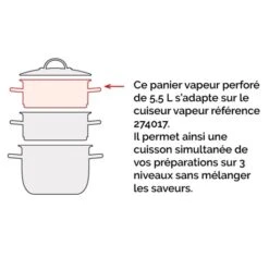 Panier Pour Cuiseur Vapeur Inox 26 Cm 5 Panier Pour Cuiseur Vapeur Inox 26 Cm -Maison Cuisine 274019 2 5 Panier pour cuiseur vapeur inox 26 cm Mathon