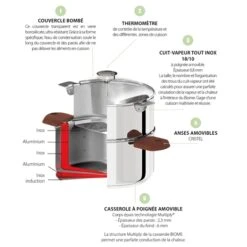 Cuiseur Biome 20 Cm Anses En Bois D'olivier -Maison Cuisine 276008 3 2 Cuiseur Biome 20 cm anses en bois d olivier Cristel