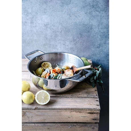 Faitout Avec Couvercle Inox Castel'pro 24 Cm 4 Faitout Avec Couvercle Inox Castel'pro 24 Cm – Image 4