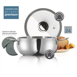 Faitout Inox Avec Couvercle Premium 24 Cm 5 L -Maison Cuisine 27673 2 3 Faitout inox avec couvercle Premium 24 cm 5 L Inoxriv