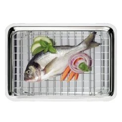 Produits populaires -Maison Cuisine 278034 1 1 Plat a four Smart Grill 36 x 25 cm avec grille Inoxriv
