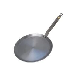 De Buyer Poêle à Crêpes Tôle D'acier Blanc Mineral B Element 24 Cm