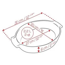 Produits populaires -Maison Cuisine 301330 1 2 Plat ovale ceramique rouge 31 cm Peugeot