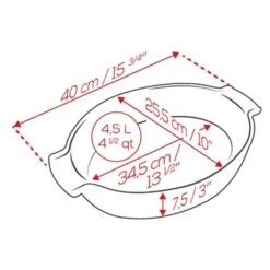 Produits populaires -Maison Cuisine 301333 1 1 Plat a four ovale Appolia 40 cm ecru Peugeot