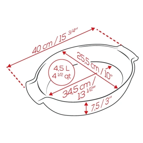 Peugeot Plat à Four Ovale Appolia 40 Cm écru 2 Peugeot Plat à Four Ovale Appolia 40 Cm écru – Image 2