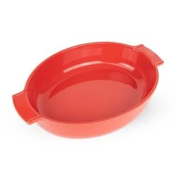 Peugeot Plat à Four Ovale Appolia 40 Cm Rouge
