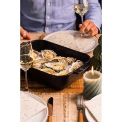 Produits populaires -Maison Cuisine 301367 1 2 Plat a four ceramique Appolia rectangulaire noir mat 36 cm Peugeot