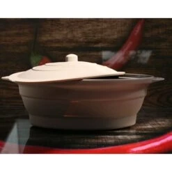 Papillote Rétractable Fond Vapeur En Silicone 30 Cm 1,5 L -Maison Cuisine 35145 4 5 Papillote retractable fond vapeur en silicone 30 cm 1 5 L Mathon