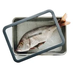 Plat à Four En Inox Avec Couvercle Transparent 36 X 25 Cm -Maison Cuisine 37114 2 2 Plat a four en inox avec couvercle transparent 36 x 25 cm Inoxriv