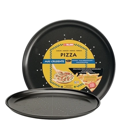 Ibili Lot 2 Moules à Pizza 32 Cm Crispy 2 Ibili Lot 2 Moules à Pizza 32 Cm Crispy – Image 2