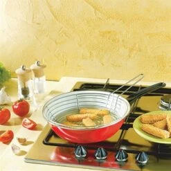 Poêle à Friture 26,5 Cm Avec Panier-égouttoir -Maison Cuisine 55302 3 4 Poele a friture 26 5 cm avec panier egouttoir Baumalu