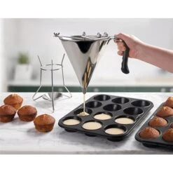 Entonnoir Piston 2 L En Inox 5 Entonnoir Piston 2 L En Inox -Maison Cuisine 573043 2 1 Entonnoir piston 2 L en inox Lacor