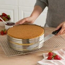 Maison Cuisine -Maison Cuisine 579034 1 1 Set couteau a genoise spatule a glacage et cercle a trancher extensible inox Mathon