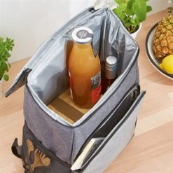 Sac à Dos Glacière Isotherme 20 L Gris -Maison Cuisine 604135 4 6 Sac a dos glaciere isotherme 20 L gris Mathon