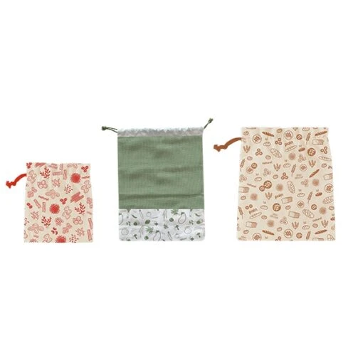 3 Sacs Zéro Déchet En Coton Bio