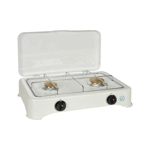 Réchaud Gaz 2 Brûleurs émaillé Blanc 5326C