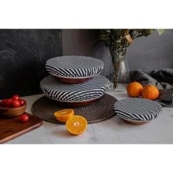 3 Couvre-bols En Coton -Maison Cuisine 606086 3 1 3 couvre bols en coton Nuts Innovation