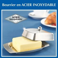Beurrier En Acier Inoxydable -Maison Cuisine 673167 2 1 Beurrier en acier inoxydable Wenko by Maximex